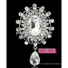 Gran broche de copo de nieve de cristal rhinestone